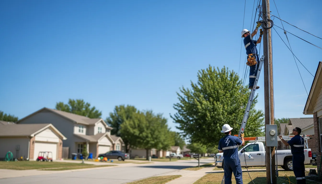 Residential electrician providing installation services in Holcomb, MO